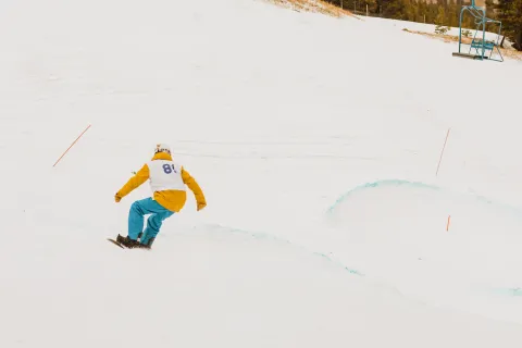 Castle Mountain Alberta Fistful of Turns Banked Slalom