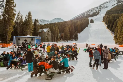 Castle Mountain Alberta Beats in the Base spring concerts