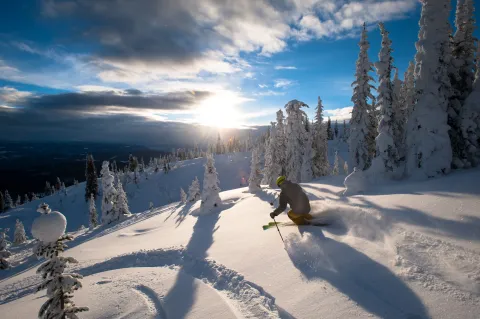 Deep snow SilverStar Vernon BC Dave Heath