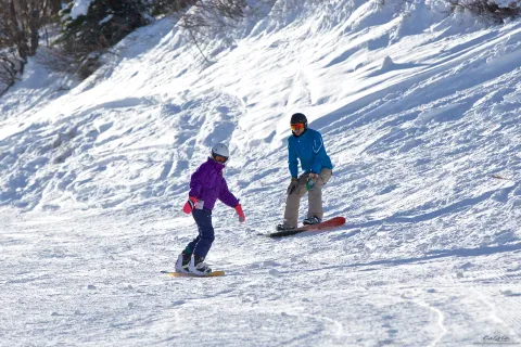 Snowboarding snowseekers