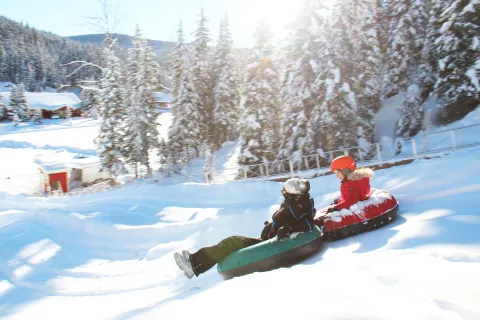 Tubing in Barkerville