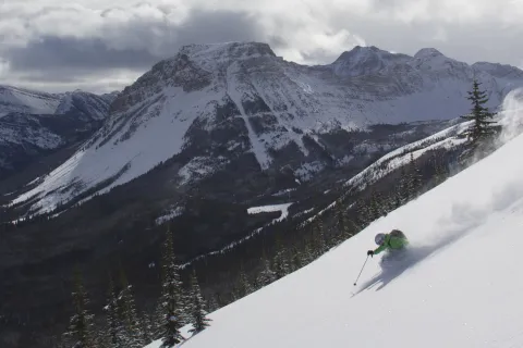 Castle Mountain skiing