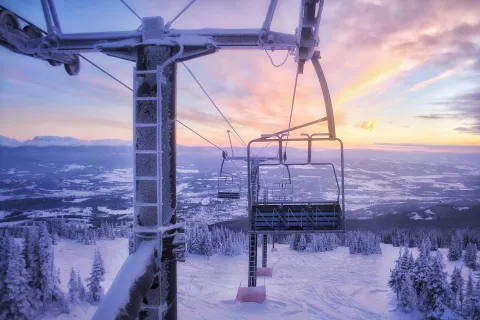 Sunset at Hudson Bay Mountain 