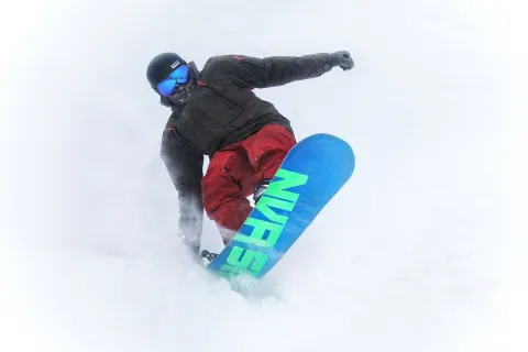 Snowboarding at Hudson Bay Mountain