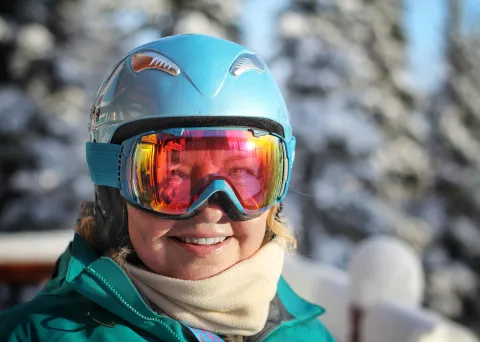 Skiing at Hudson Bay Mountain 