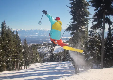 Jumping at Kimberley Alpine Resort