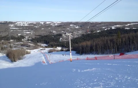 Fairview ski hill t-bar, Mighty Peace, Alberta