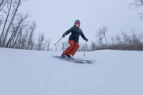 skiing at Little Smoky Ski HIll, Mighty Peace, Alberta