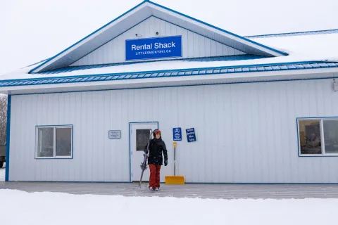 Rental shack at Little Smoky Ski Hill, Mighty Peace, Alberta