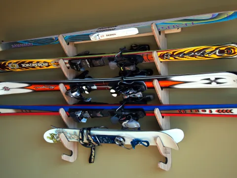 Storing Skis in a Garage